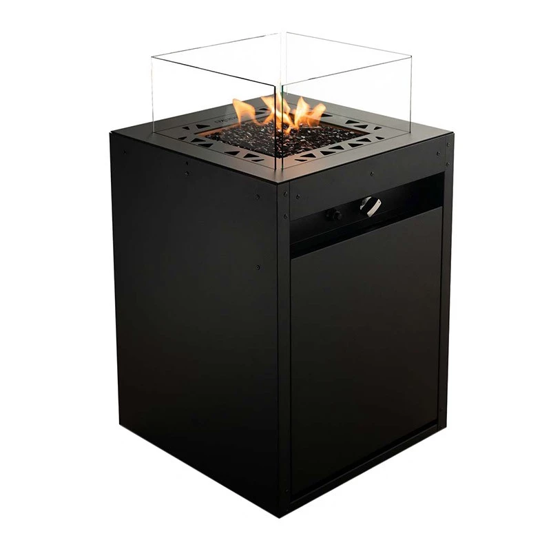 Square-kaasutakka ulkokäyttöön Planika Fires  | Biotakka-shop.fi | Vapaasti seisova kaasutakka ulkokäyttöön