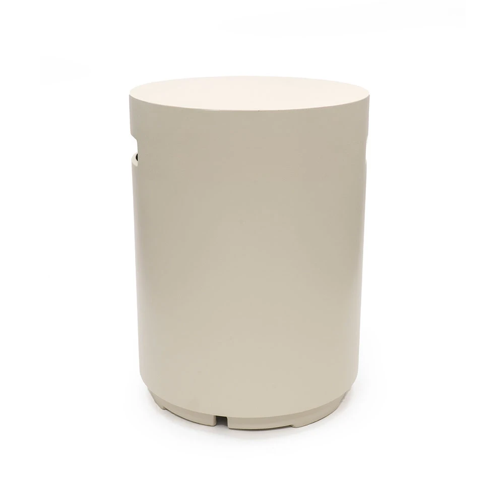 Pyöreä beige kaasupullon suojus, Happy Cocooning – Komposiitti 40,5 cm