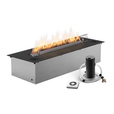 Planika Firesin vasemmanpuoleinen Forma-biotakka Prime Fire -polttimella