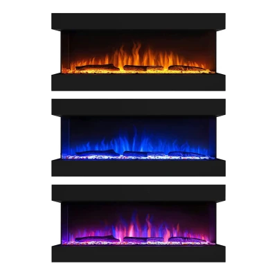 Feroza 137 cm - Seinälle asennettava ScandiFlames sähkötakka