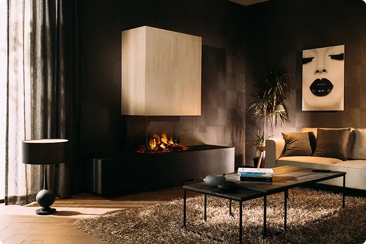 3-Sided Built-in Opti-Myst Fire Inserts